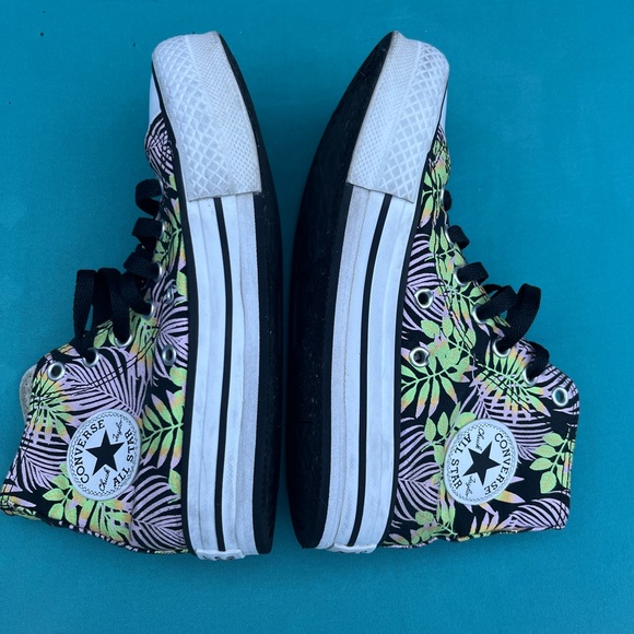 Converse Chuck Taylor All Star Jungle Platform Sneakers Youth size 2. - Picture 10 of 13